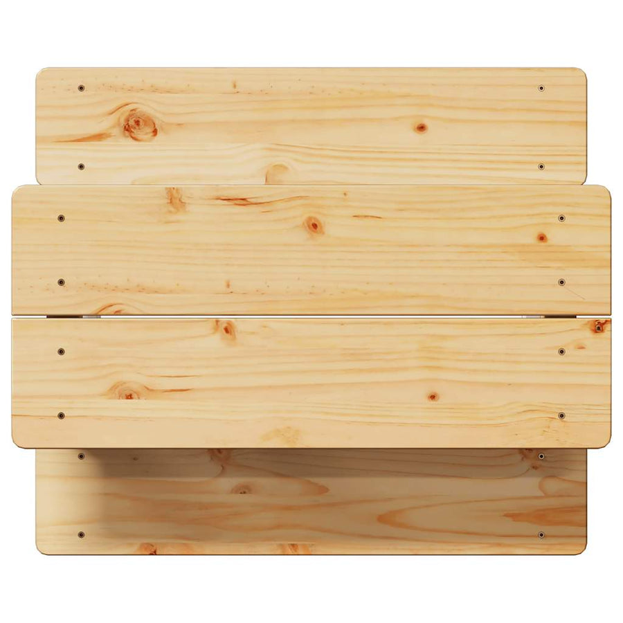 Kindertafel Met Banken Irun 90X79,5X50Cm Massief Hout Wit