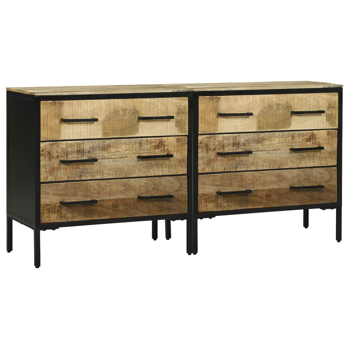 Dressoirs 70 x 35 x 70 cm Bruin Massief ruw mangohout