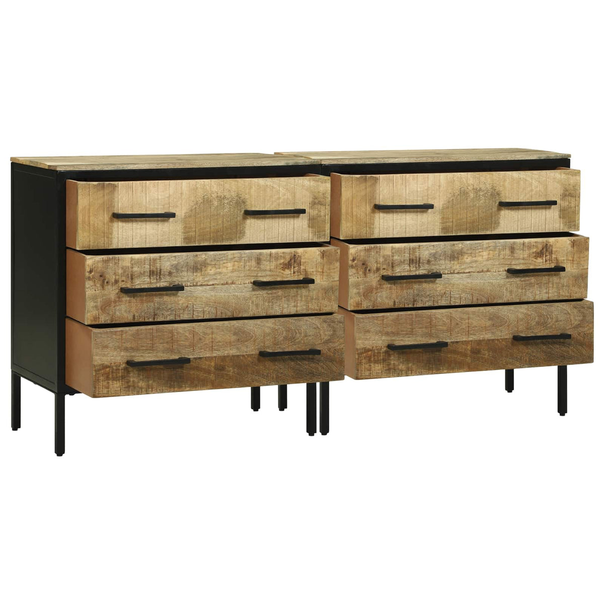 Dressoirs 70 x 35 x 70 cm Bruin Massief ruw mangohout