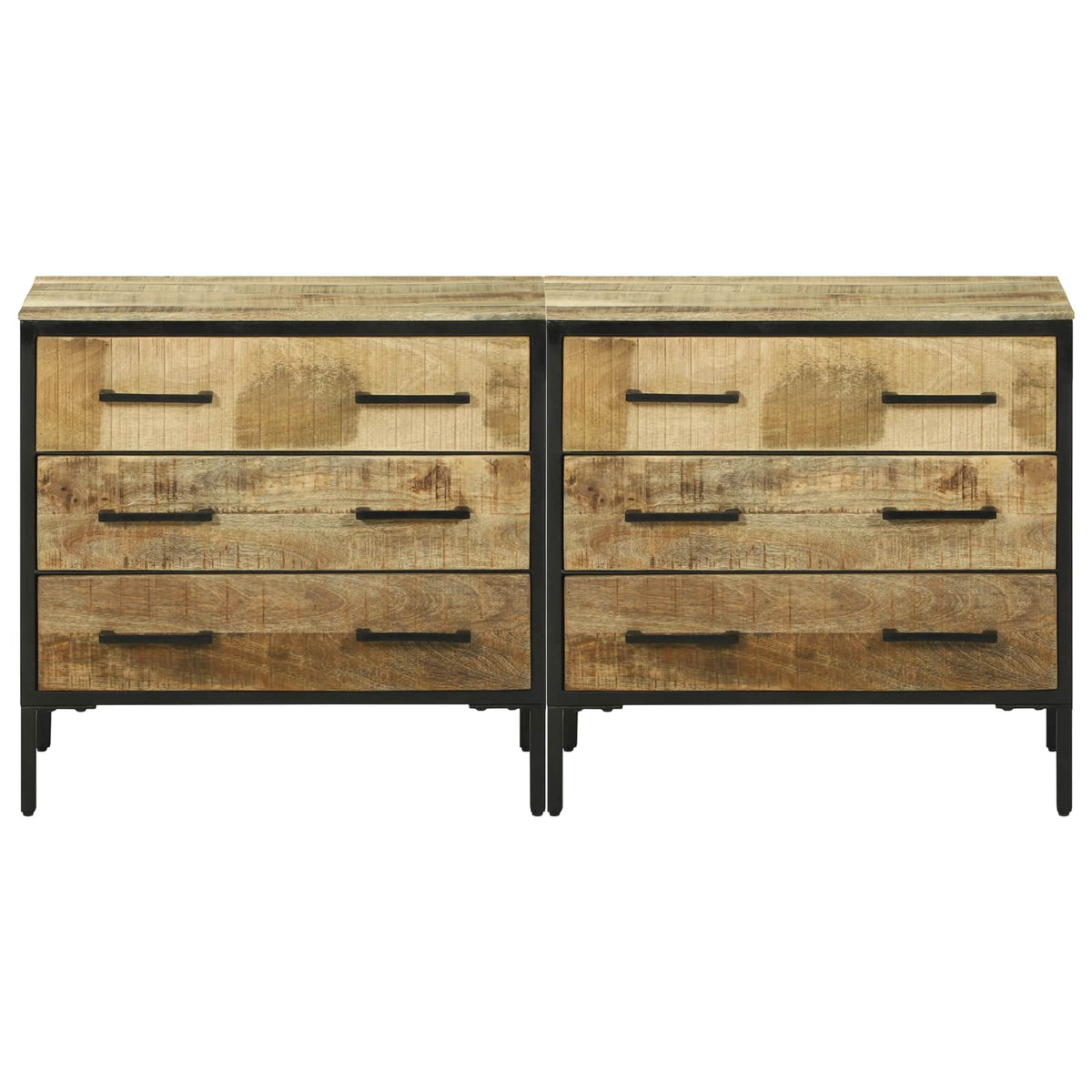 Dressoirs 70 x 35 x 70 cm Bruin Massief ruw mangohout