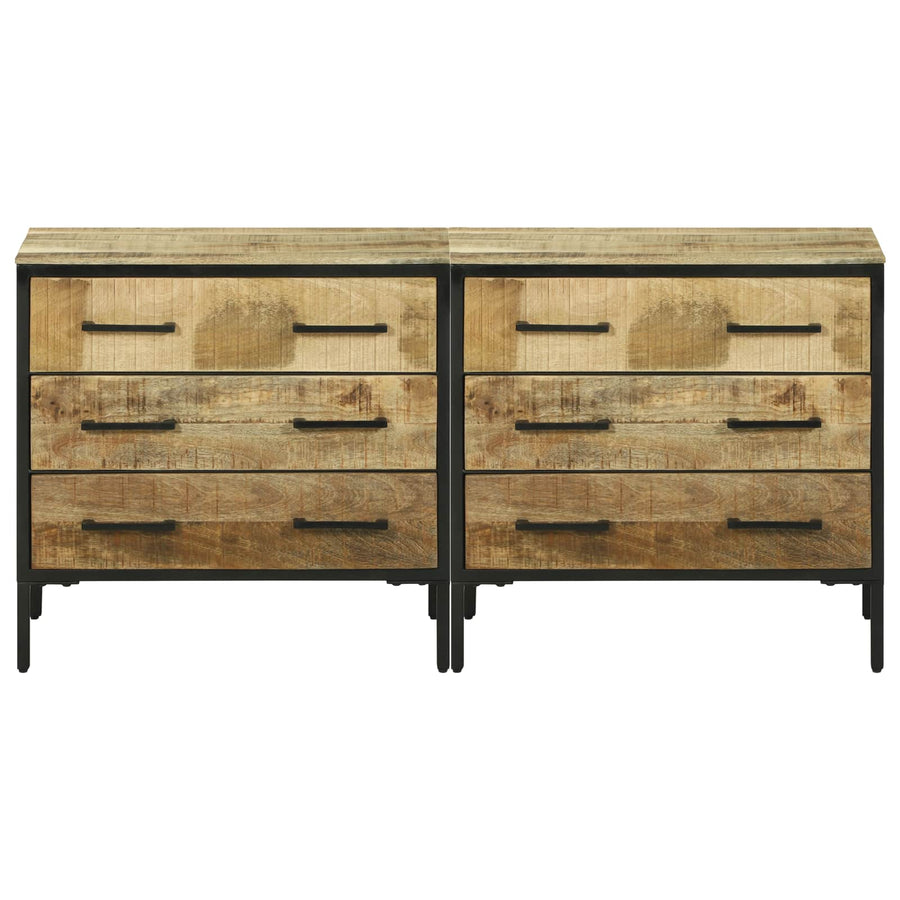 Dressoirs 70 x 35 x 70 cm Bruin Massief ruw mangohout