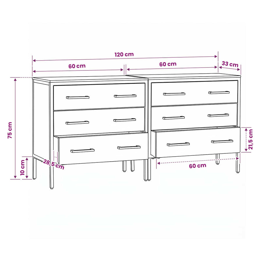 Dressoirs 70 x 35 x 70 cm Bruin Massief ruw mangohout