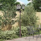 Bronze Garden Lighting 61 x 53 x 235 cm Aluminum and Glass