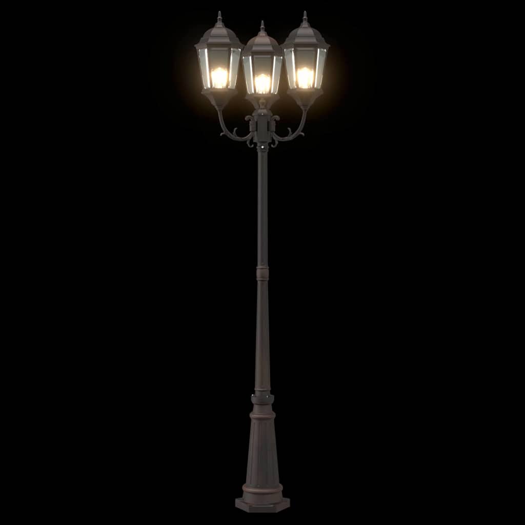 Tuinverlichting 61 X 53 X 235 Cm Aluminium En Glas Brons
