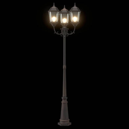 Tuinverlichting 61 X 53 X 235 Cm Aluminium En Glas Brons