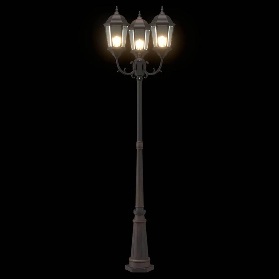 Tuinverlichting 61 X 53 X 235 Cm Aluminium En Glas Brons