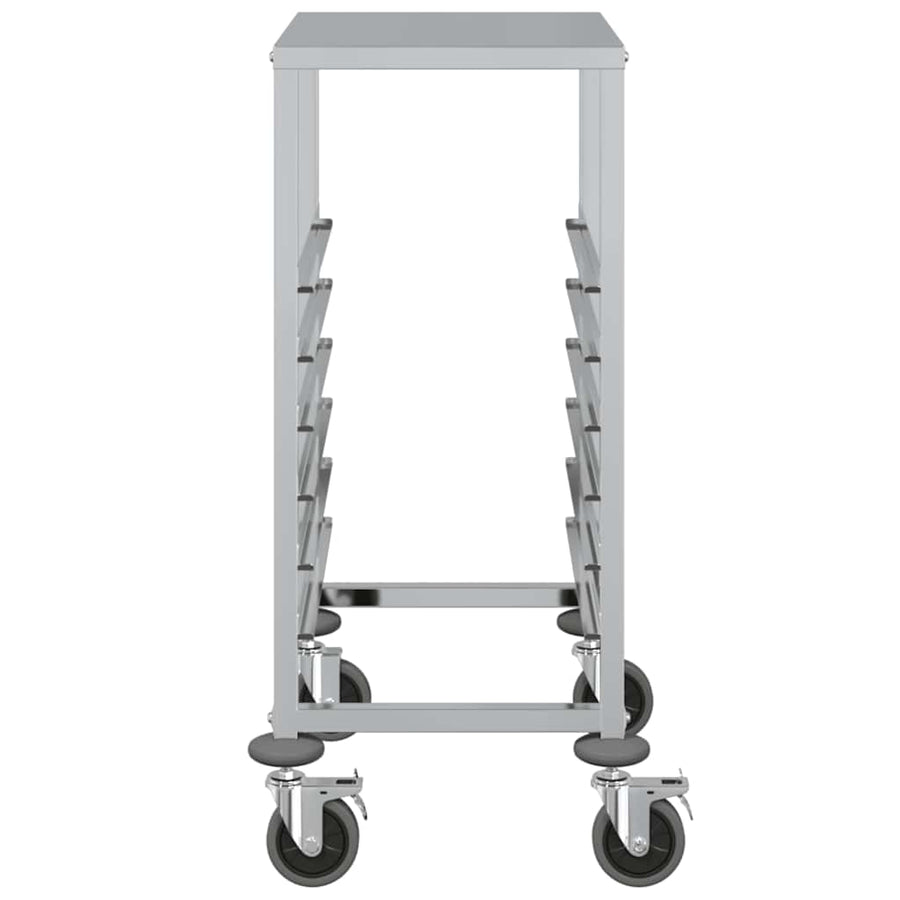 Dienbladenwagen met 6 GN-bakken 39x55x87 cm roestvrij staal