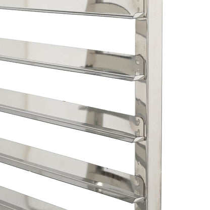 Dienbladenwagen met 6 GN-bakken 39x55x87 cm roestvrij staal