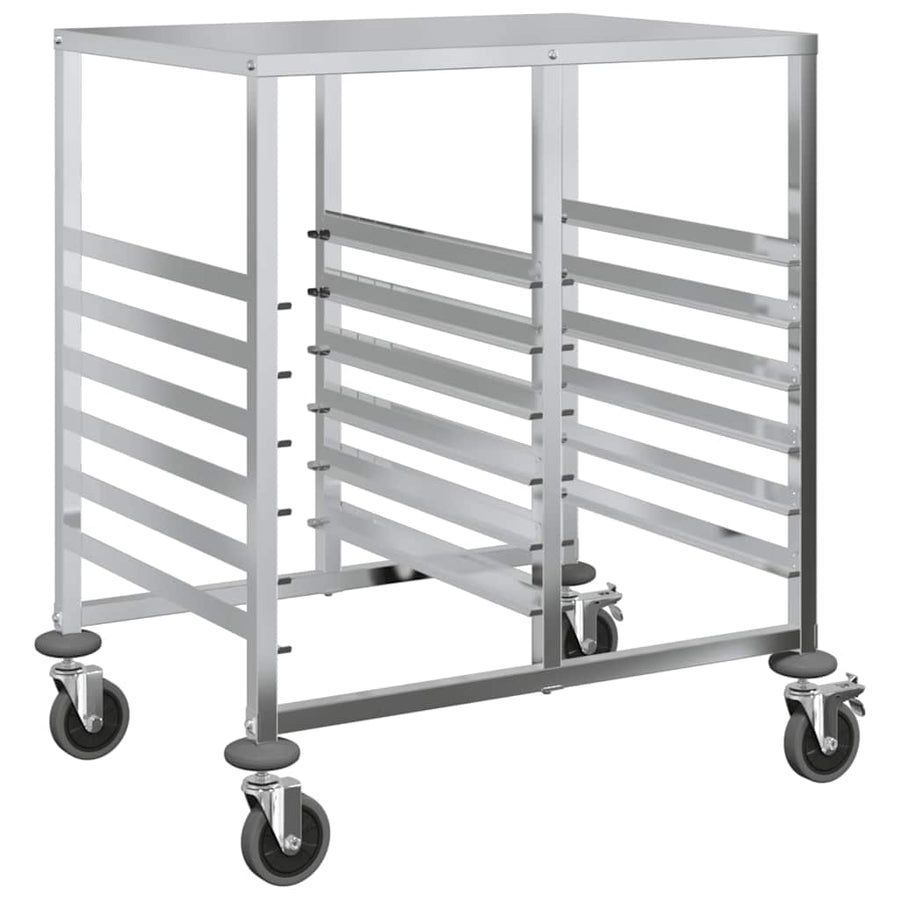 Dienbladenwagen met 12 GN-bakken 75x55x87 cm roestvrij staal