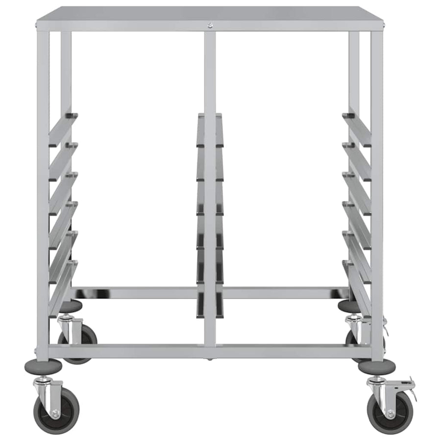 Dienbladenwagen met 12 GN-bakken 75x55x87 cm roestvrij staal