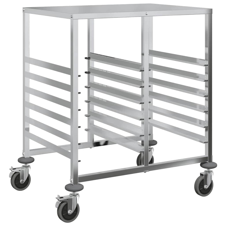 Dienbladenwagen met 12 GN-bakken 75x55x87 cm roestvrij staal