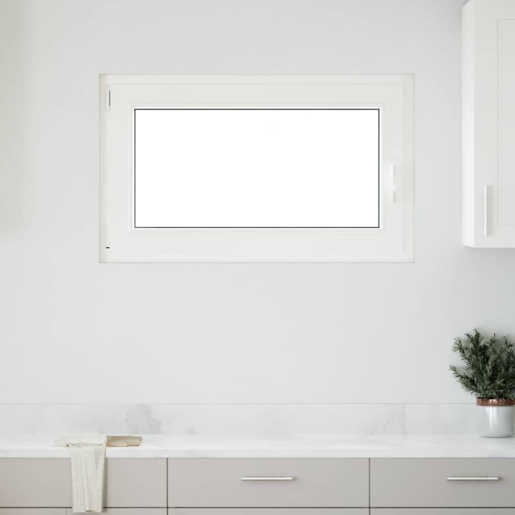Kelderraam "RISOR" 100x60 cm draai-kiep DIN links wit