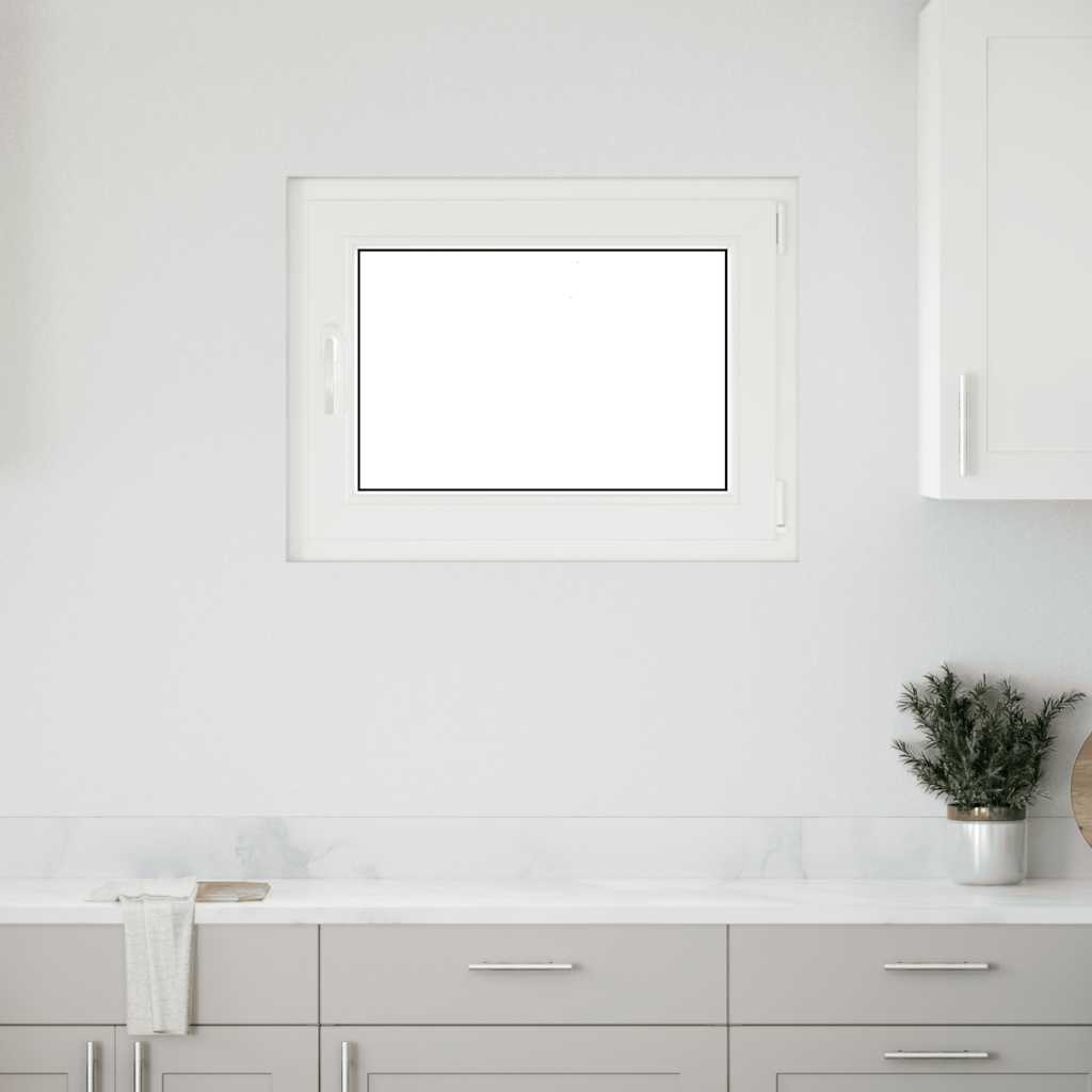 Kelderraam "RISOR" 80x50 cm draai-kiep DIN rechts antraciet