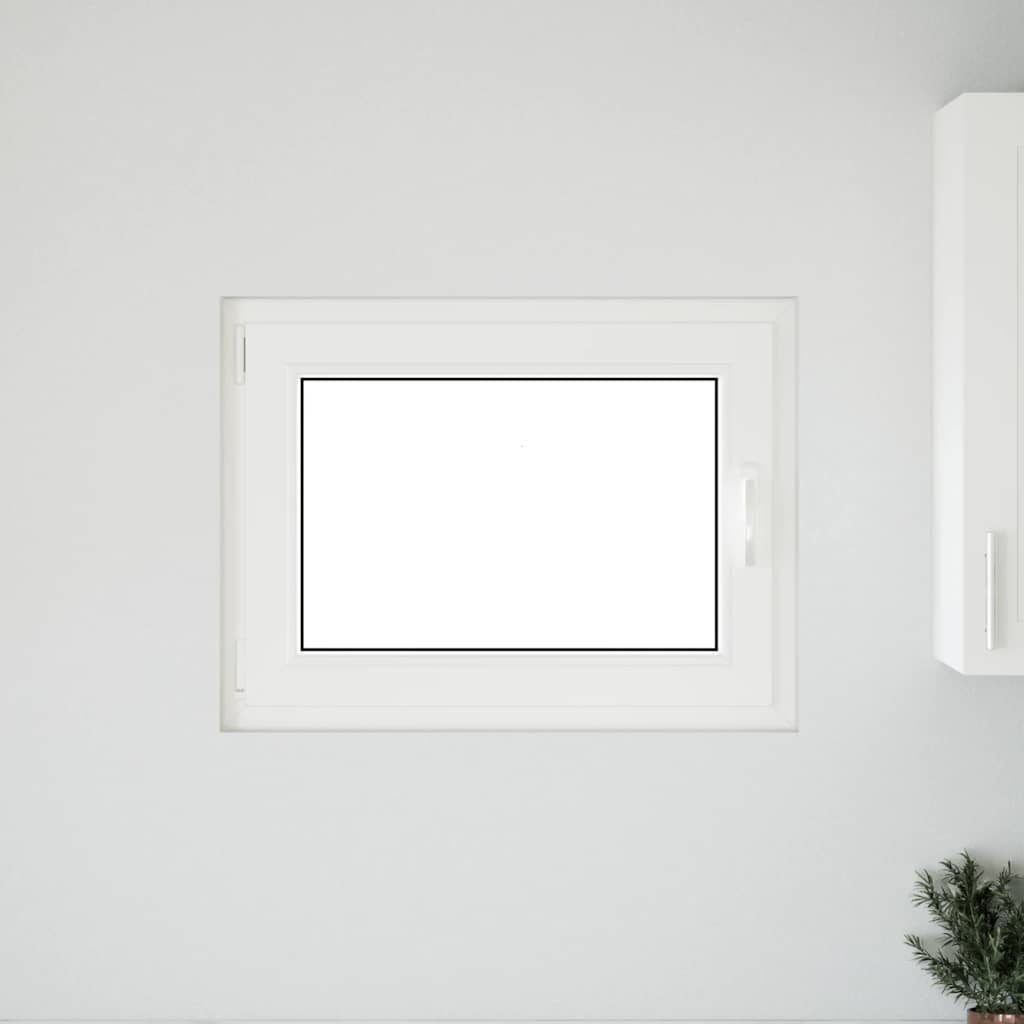 Kelderraam "RISOR" 80x50 cm draai-kiep DIN links antraciet