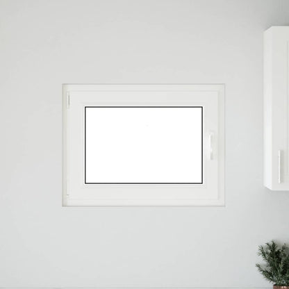Kelderraam "RISOR" 80x50 cm draai-kiep DIN links antraciet