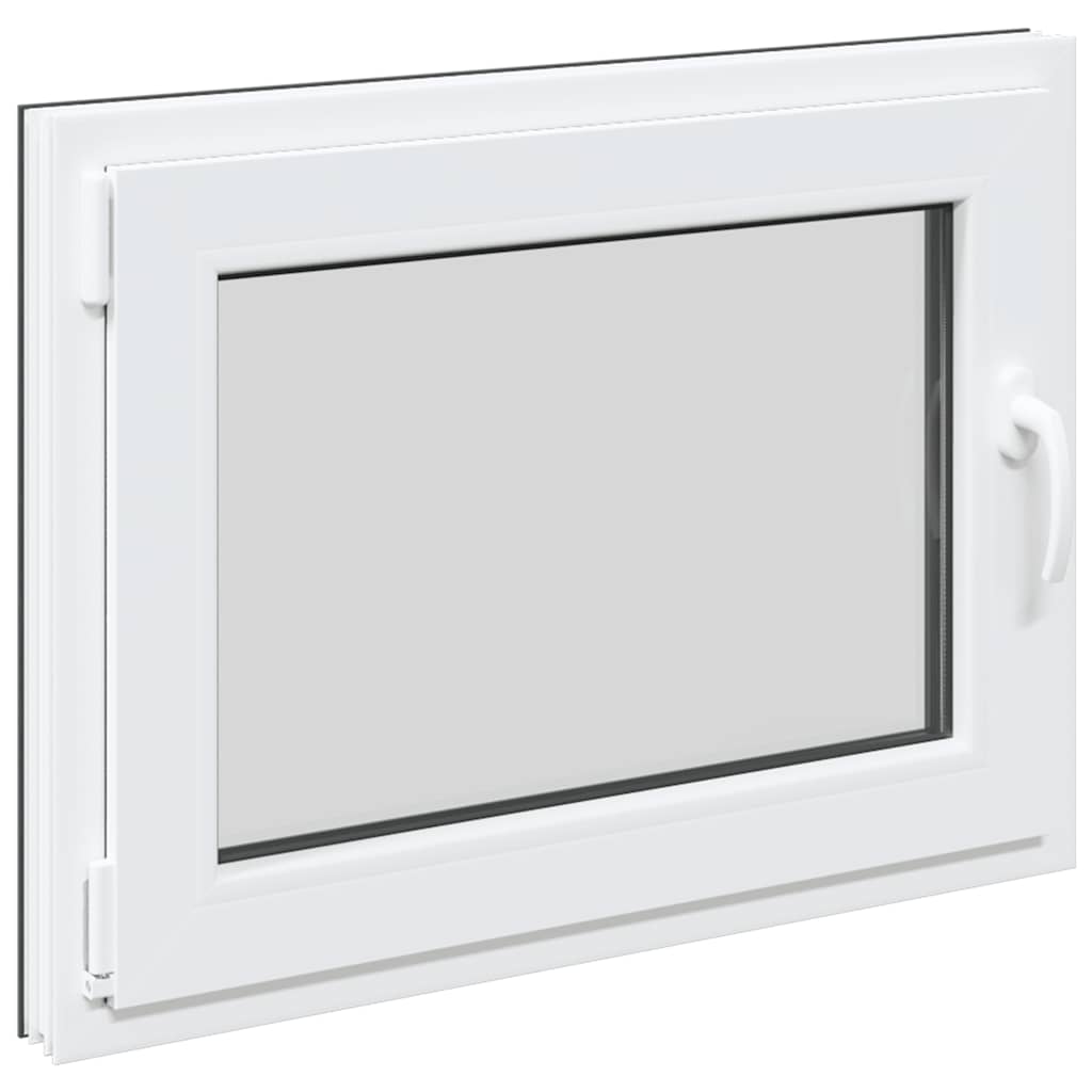 Kelderraam "RISOR" 80x50 cm draai-kiep DIN links antraciet