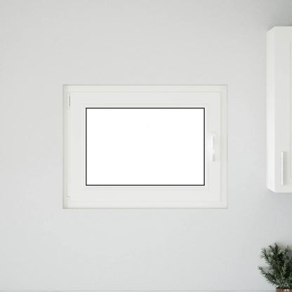 Kelderraam "RISOR" 80x60 cm draai-kiep DIN links antraciet