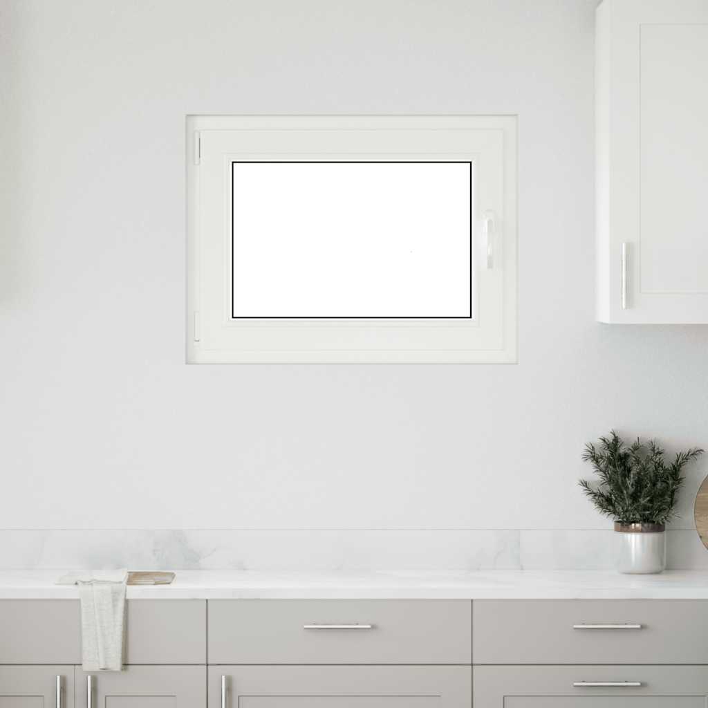Kelderraam "RISOR" 80x60 cm draai-kiep DIN links antraciet