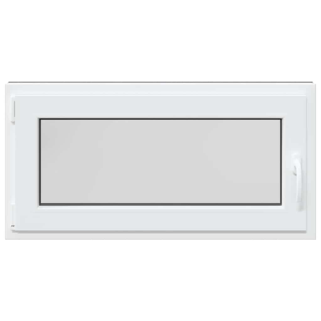 Kelderraam "RISOR" 100x50 cm draai-kiep DIN links antraciet