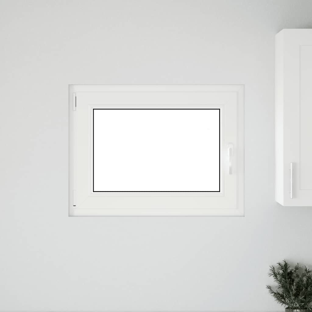 Kelderraam "RISOR" 80x50 cm draai-kiep DIN links antraciet