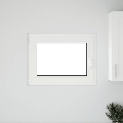 Kelderraam "RISOR" 80x50 cm draai-kiep DIN links antraciet