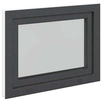 Kelderraam "RISOR" 80x50 cm draai-kiep DIN links antraciet