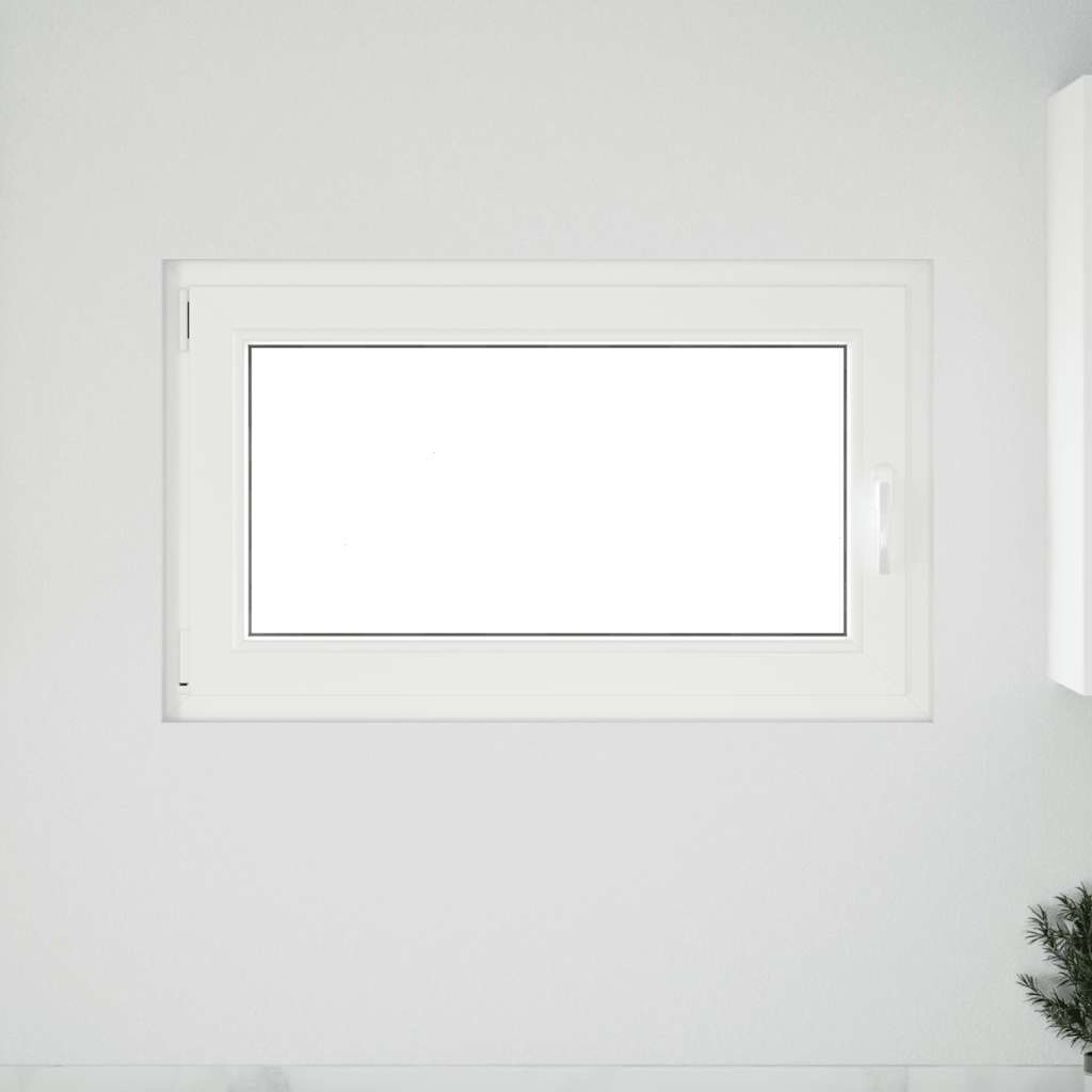 Kelderraam "RISOR" 100x50 cm draai-kiep DIN links antraciet