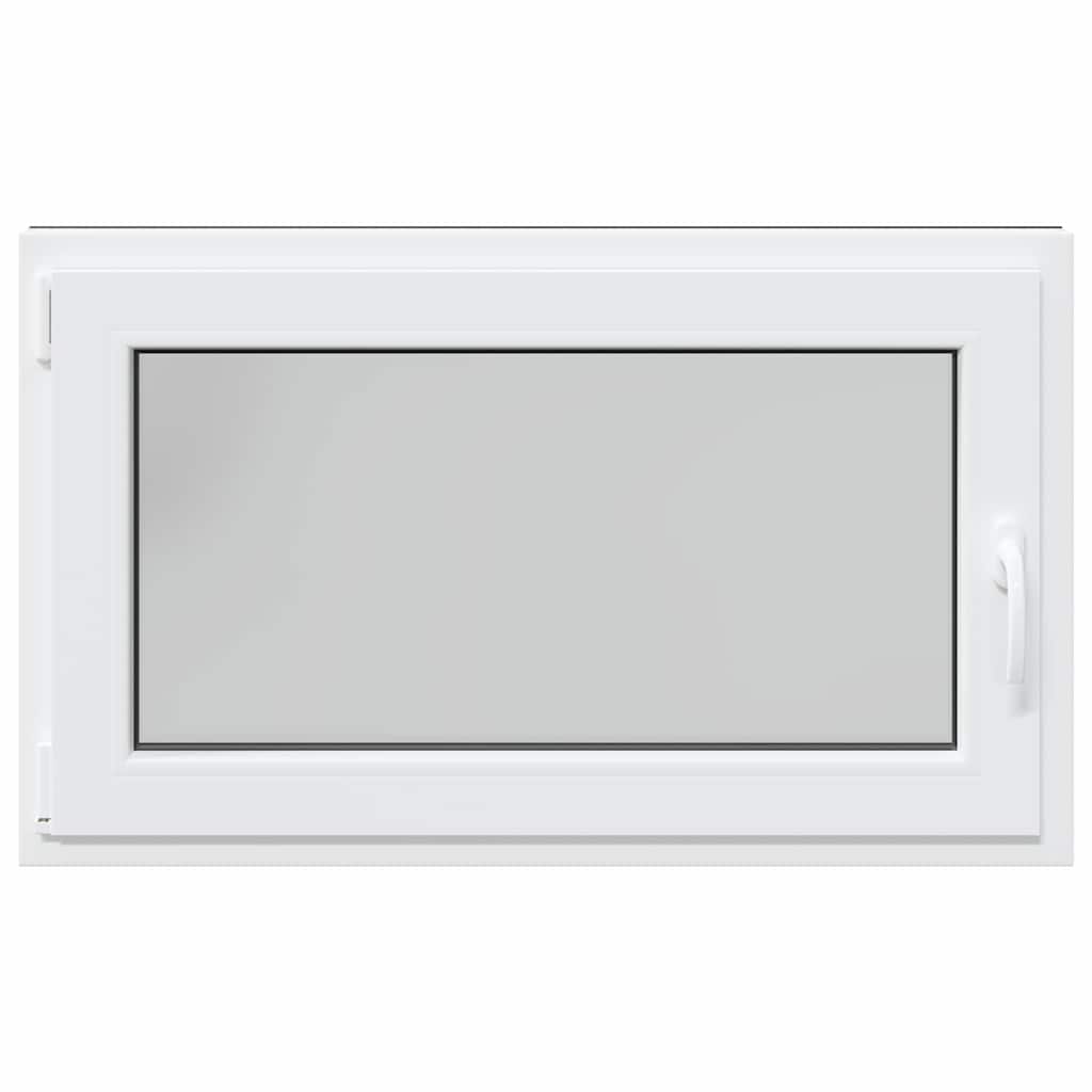 Kelderraam "RISOR" 100x50 cm draai-kiep DIN links antraciet
