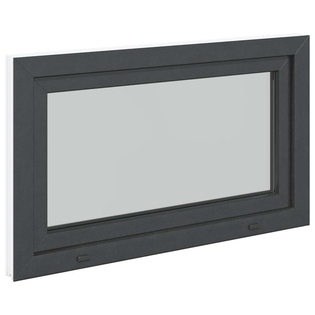 Kelderraam "RISOR" 100x50 cm draai-kiep DIN links antraciet