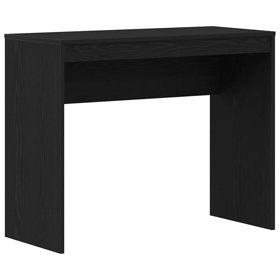 Bureau 90x40x72 cm spaanplaat zwart eikenkleurig