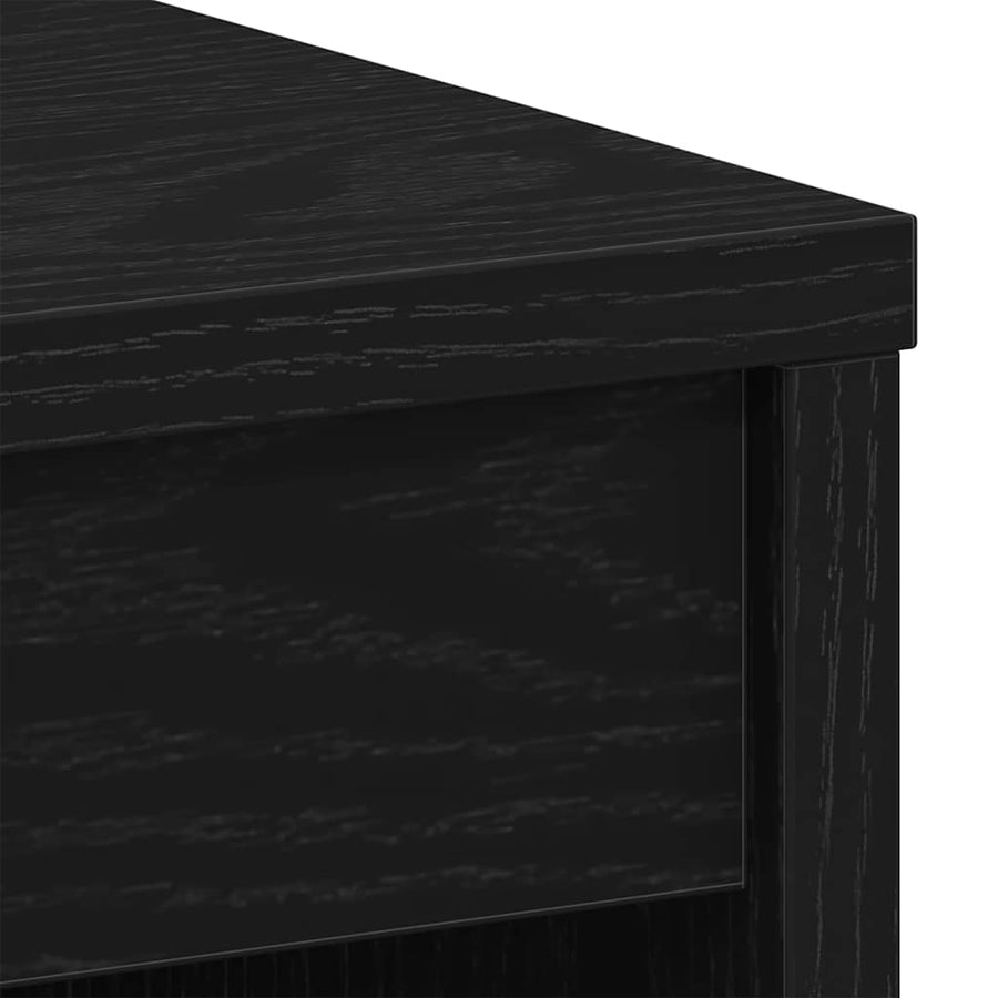 Bureau 90x40x72 cm spaanplaat zwart eikenkleurig