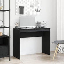 Bureau 90x40x72 cm spaanplaat zwart eikenkleurig