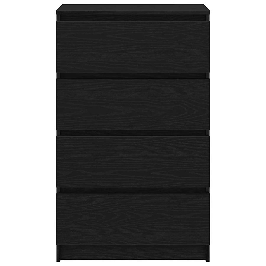 Dressoir 60x35x98,5 cm spaanplaat zwart eikenkleurig