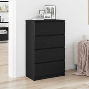 Dressoir 60x35x98,5 cm spaanplaat zwart eiken