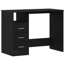 Bureau met lades 102x50x76 cm bewerkt hout zwart eikenkleur