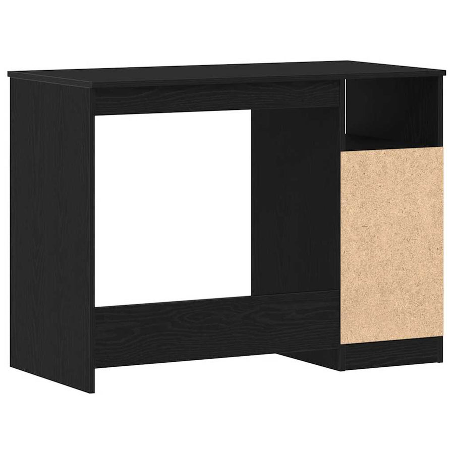 Bureau met lades 102x50x76 cm bewerkt hout zwart eikenkleur