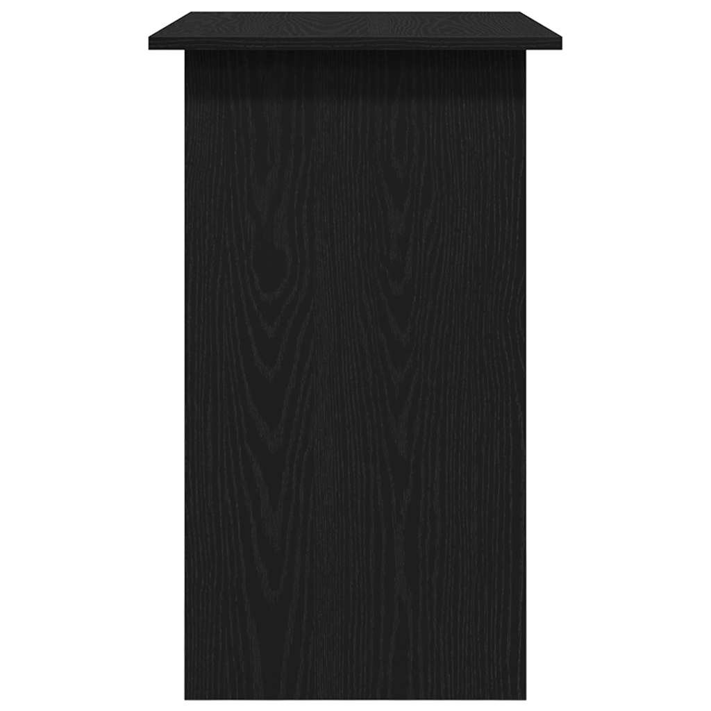 Bureau 80x45x74 cm spaanplaat zwart eikenkleurig