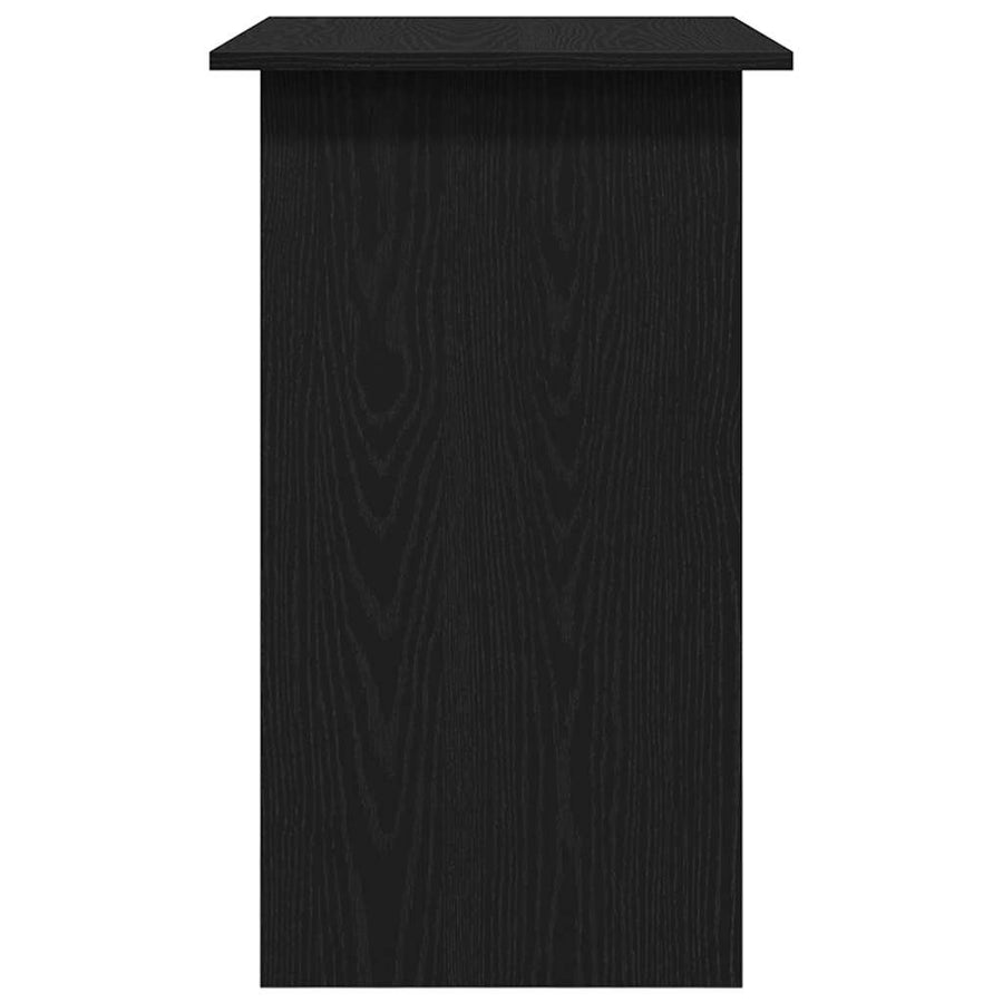 Bureau 80x45x74 cm spaanplaat zwart eikenkleurig