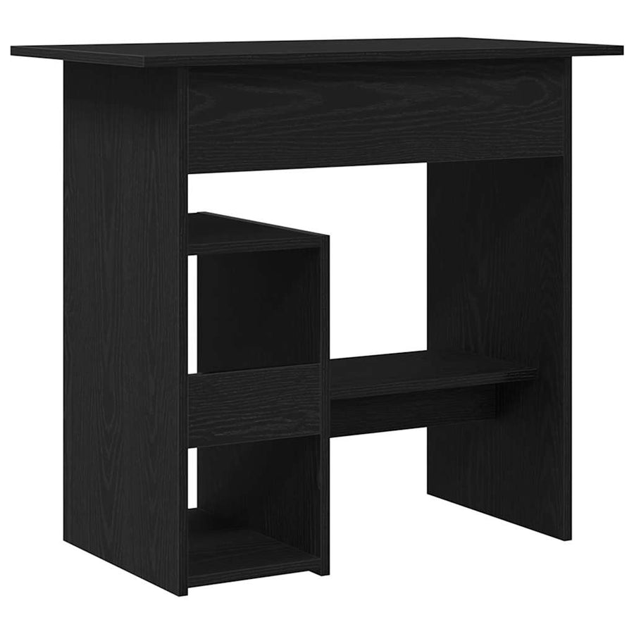 Bureau 80x45x74 cm spaanplaat zwart eikenkleurig