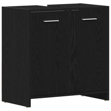 Wastafelmeubel 60X33X60 Cm Spaanplaat Kleurig Zwart eiken