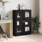 Boekenkast 82,5x30,5x115 cm spaanplaat zwart eiken