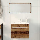 Vanity unit 60x38.5x48 cm chipboard old wood
