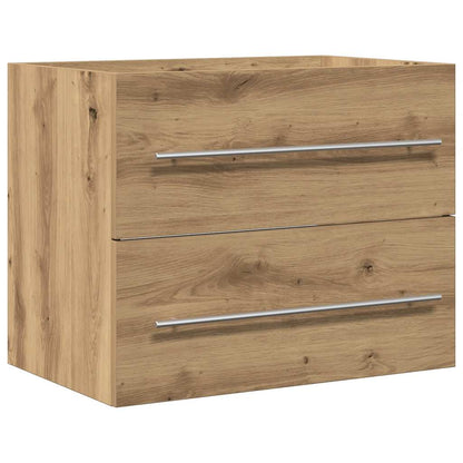 Wastafelkast 60x38,5x48 cm spaanplaat ambachtelijk eikenkleurig