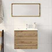 Wastafelkast 60x38,5x48 cm spaanplaat eikenkleurig