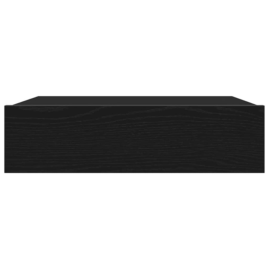 Tv-meubel met LED-verlichting 60x35x15,5 cm zwart eikenkleurig