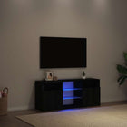 Tv-meubel 120x30x50 cm bewerkt hout zwart eiken