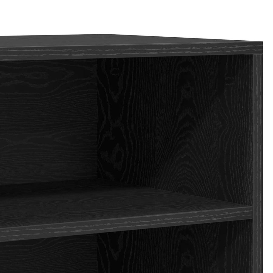 Dressoir Zwart Eiken 57 x 35 x 70 cm Bewerkt hout