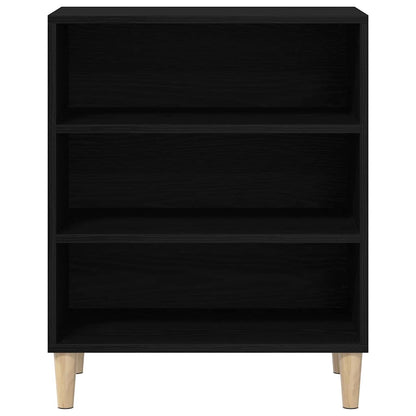 Dressoir Zwart Eiken 57 x 35 x 70 cm Bewerkt hout