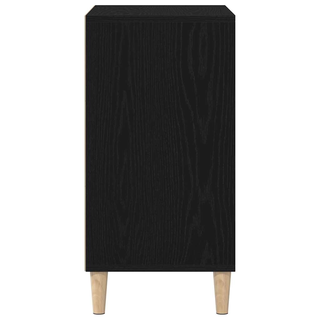 Dressoir Zwart Eiken 57 x 35 x 70 cm Bewerkt hout