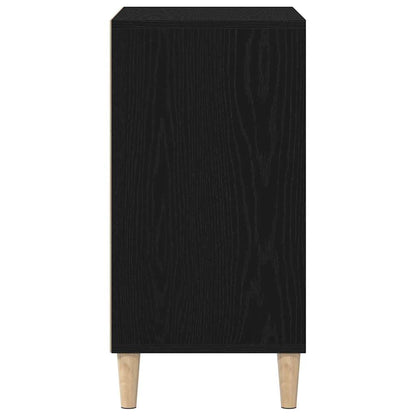 Dressoir Zwart Eiken 57 x 35 x 70 cm Bewerkt hout